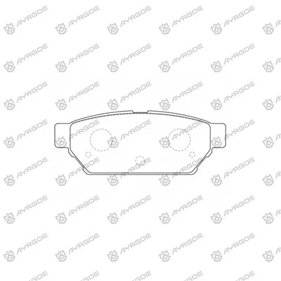 D6067M гальмівні прокладки для Mitsubishi Mirage CB2A